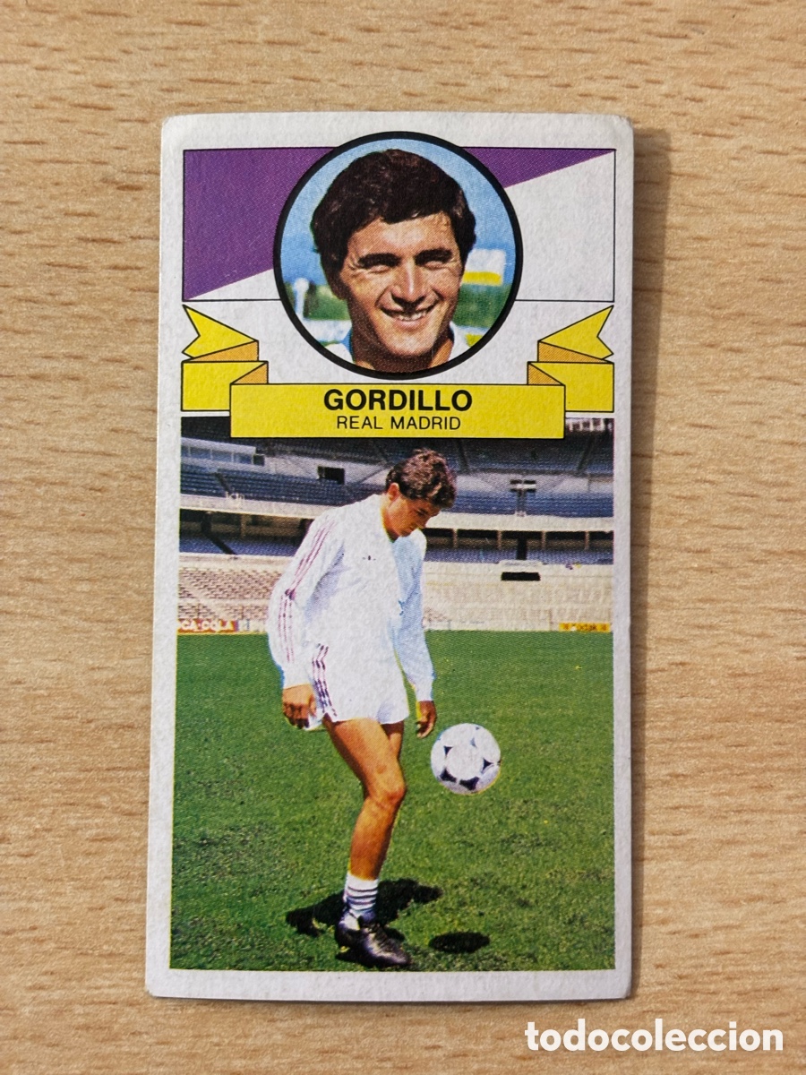 Cromos de f&uacute;tbol: Gordillo fichaje 20 Real Madrid Ediciones Este 85/86 1985 1986 sin pegar versi&oacute;n sin publicidad