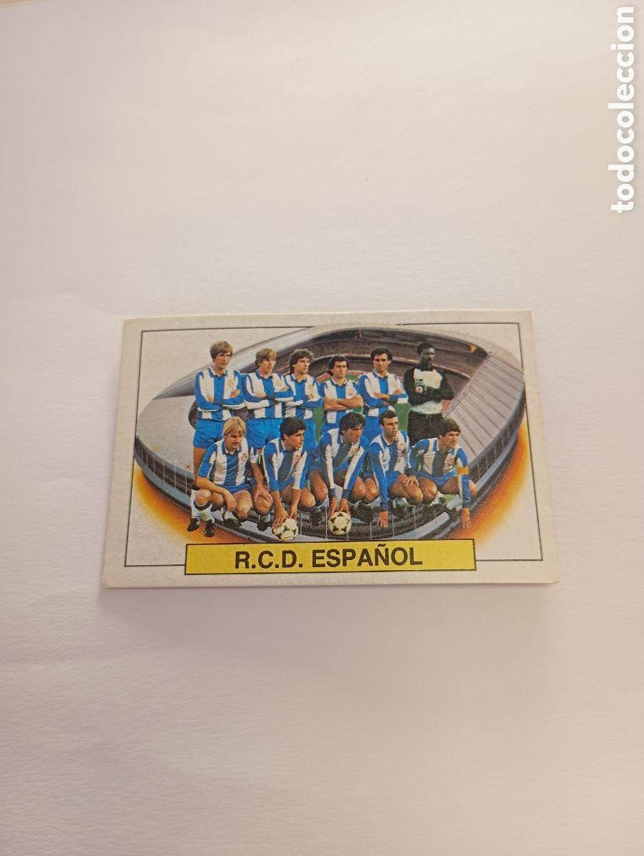 Cromos de f&uacute;tbol: ALINEACI&Oacute;N ESPA&Ntilde;OL ESPANYOL Liga Este 1983 1984 NUEVO 83 84 SIN PEGAR