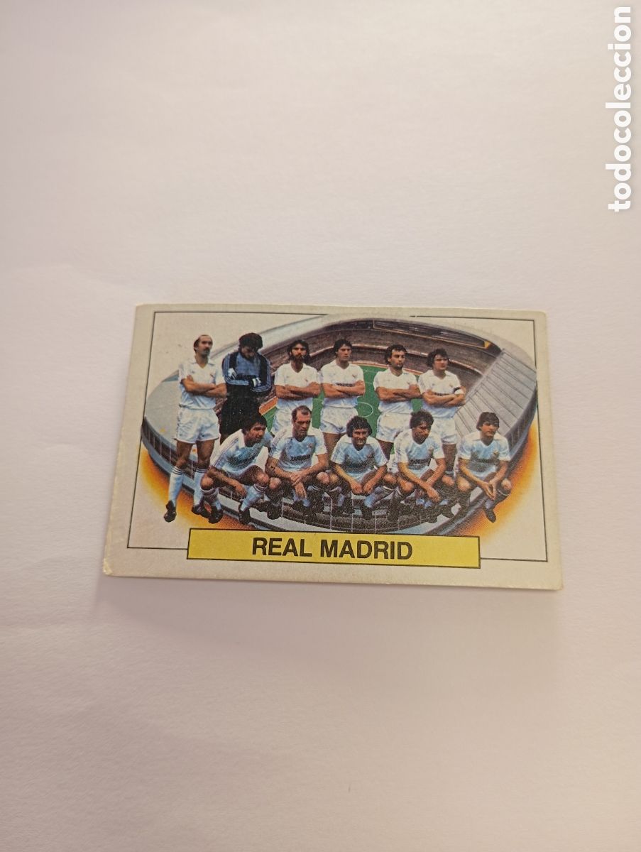 Cromos de f&uacute;tbol: ALINEACI&Oacute;N REAL MADRID Liga Este 1983 1984 NUEVO 83 84 SIN PEGAR