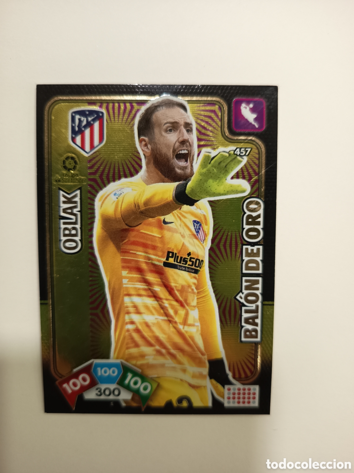 Cromos de Futebol: ADRENALYN XL BALON DE ORO OBLAK N&ordm; 457 ATLETICO DE MADRID 2019-20 2019 2020 PANINI