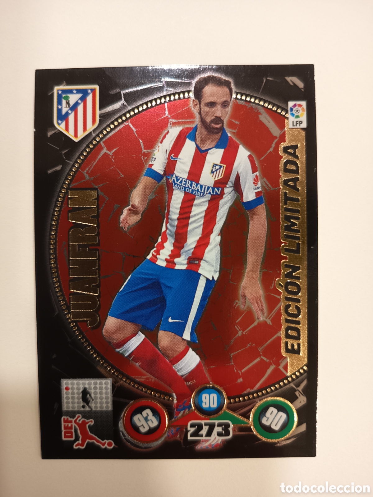 Cromos de f&uacute;tbol: ADRENALYN XL EDICI&Oacute;N LIMITADA JUANFRAN ATLETICO DE MADRID 2014-15 2014 2015 PANINI