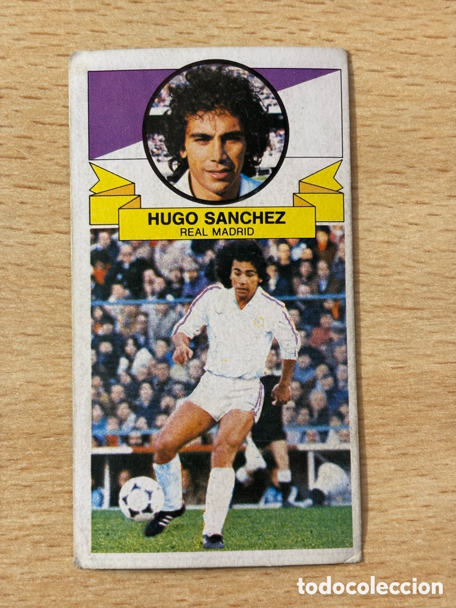 Football Stickers: Hugo S&aacute;nchez Fichaje 19 Real Madrid Ediciones Este 85/86 1985 1986 sin pegar versi&oacute;n sin publicidad