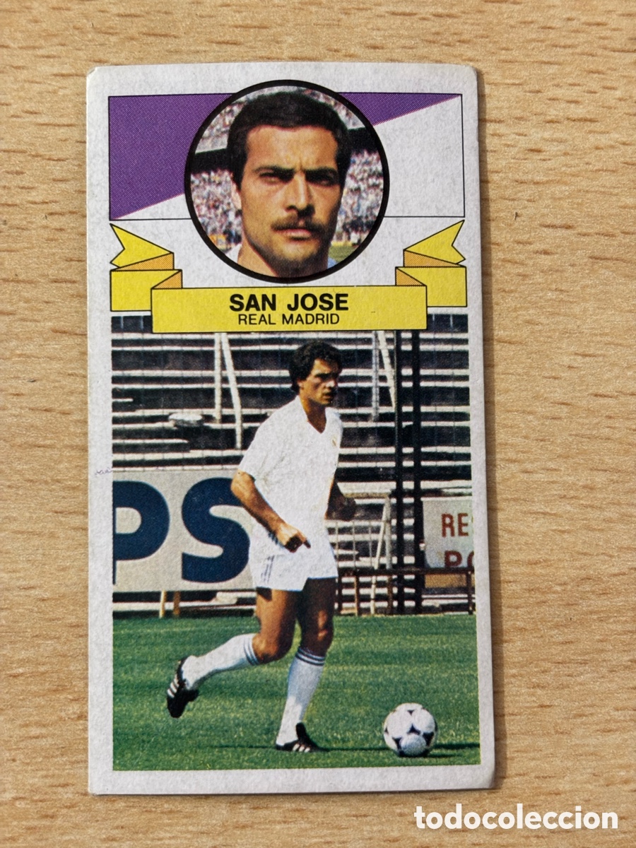 Football Stickers: San Jos&eacute; Real Madrid Ediciones Este 85/86 1985 1986 sin pegar versi&oacute;n sin publicidad