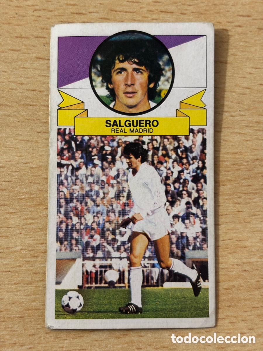 Football Stickers: Salguero Real Madrid Ediciones Este 85/86 1985 1986 sin pegar versi&oacute;n sin publicidad