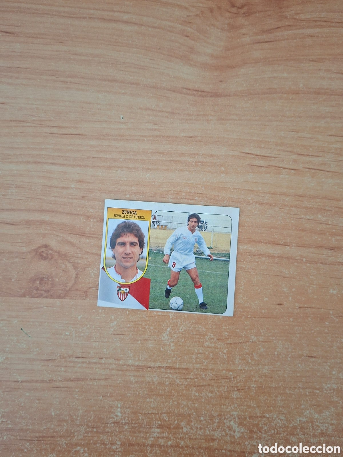 Figurine di Calcio: Este 91 92 zu&ntilde;iga Sevilla baja despegado ver fotos
