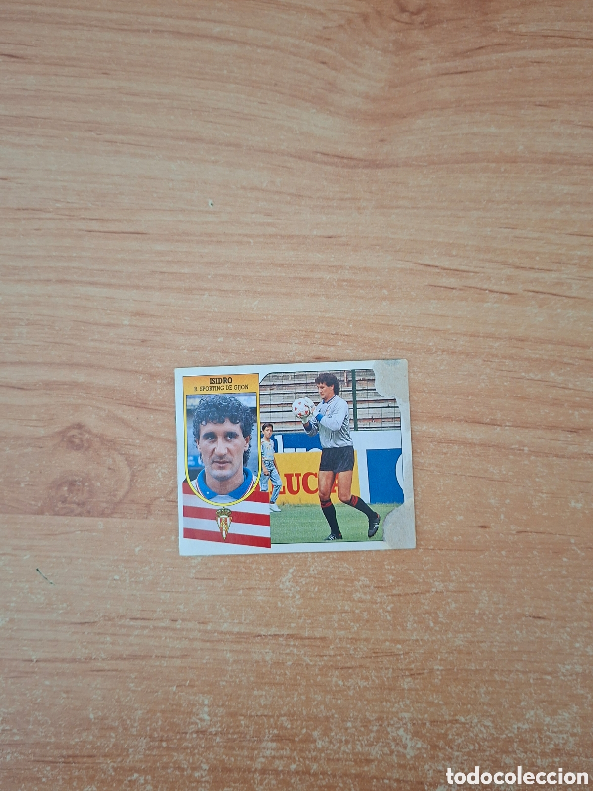 Cromos de Futebol: Este 91 92 isidro gijon baja mal estado por delante despegado ver fotos