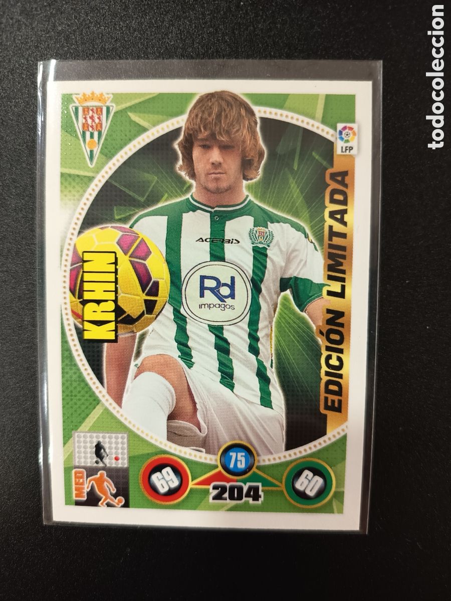 Cromos de Futebol: ADRENALYN XL EDICI&Oacute;N LIMITADA KRHIN C&Oacute;RDOBA 2014-15 2014 2015 PANINI