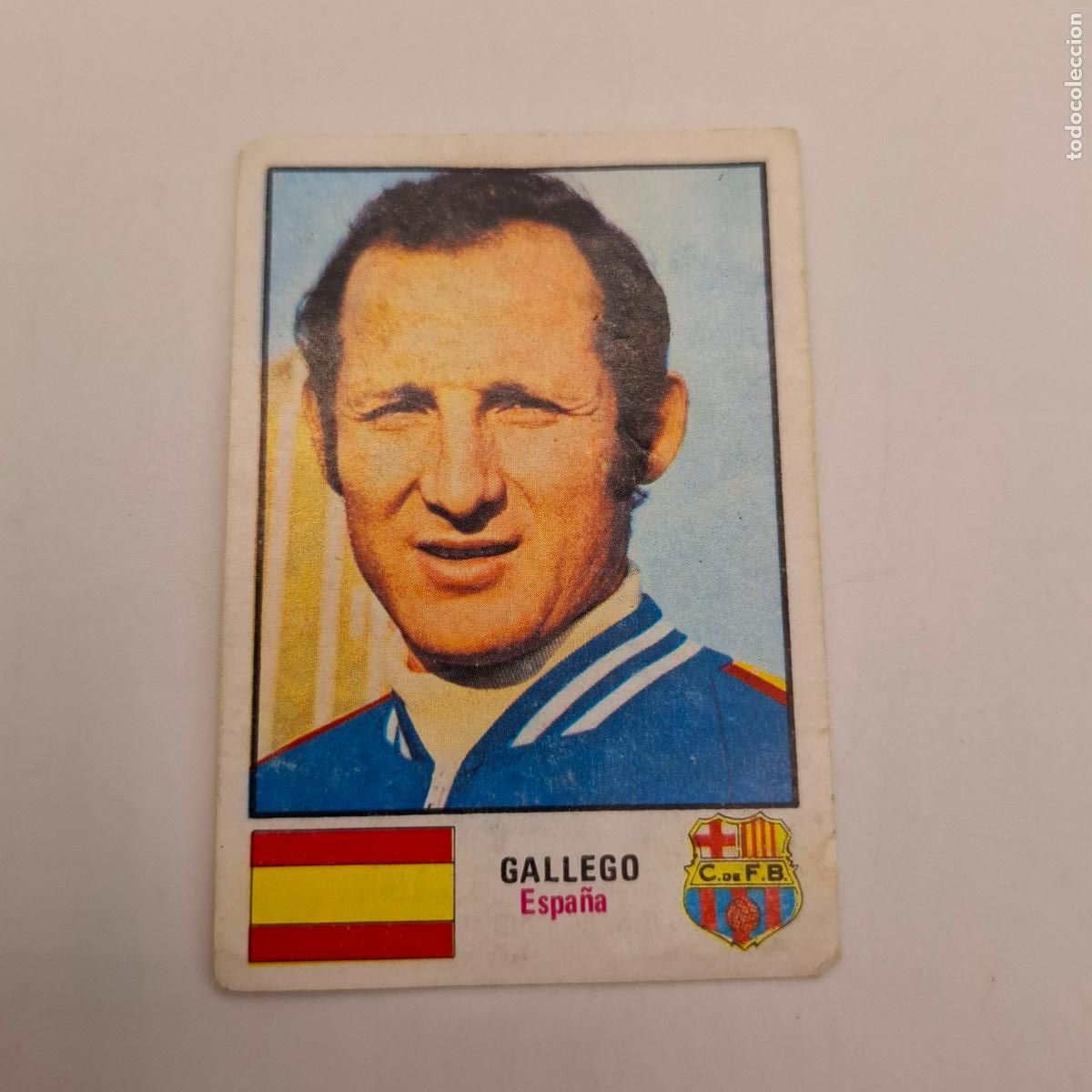 Cromos de f&uacute;tbol: CROMO DE FUTBOL GALLEGO DE ESPA&Ntilde;A N&ordm; 15 MUNDIAL ALEMANIA MUNICH 74 FHER DESPEGADO