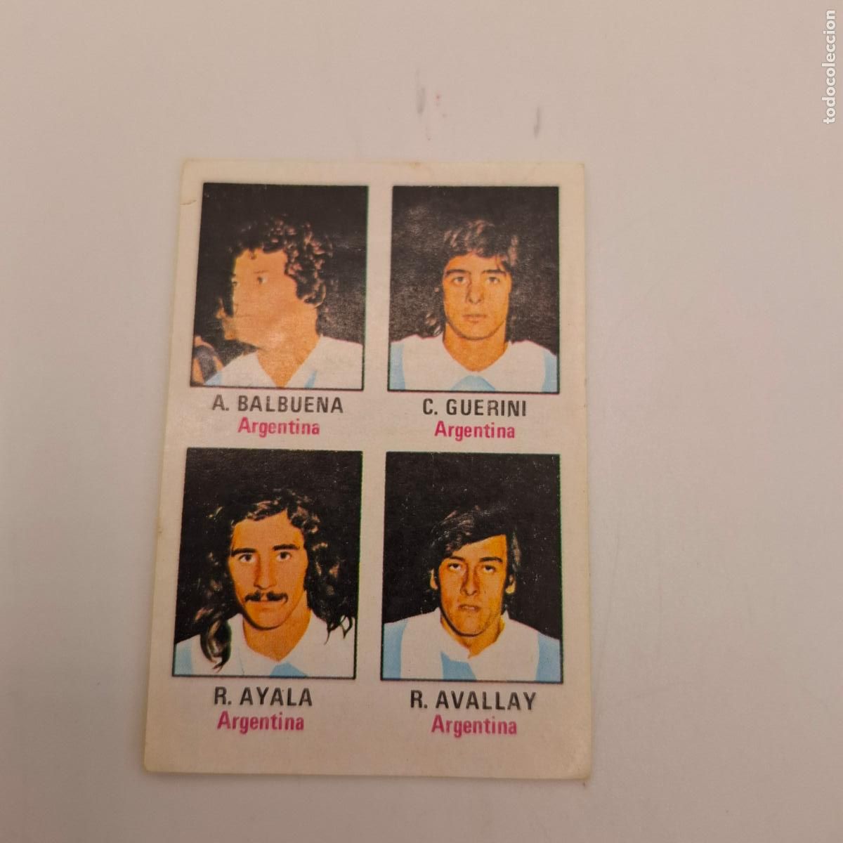 Cromos de f&uacute;tbol: CROMO DE FUTBOL A BALBUENA GUERINI AYALA AVALLAY N&ordm; 34 MUNDIAL ALEMANIA MUNICH 74 FHER