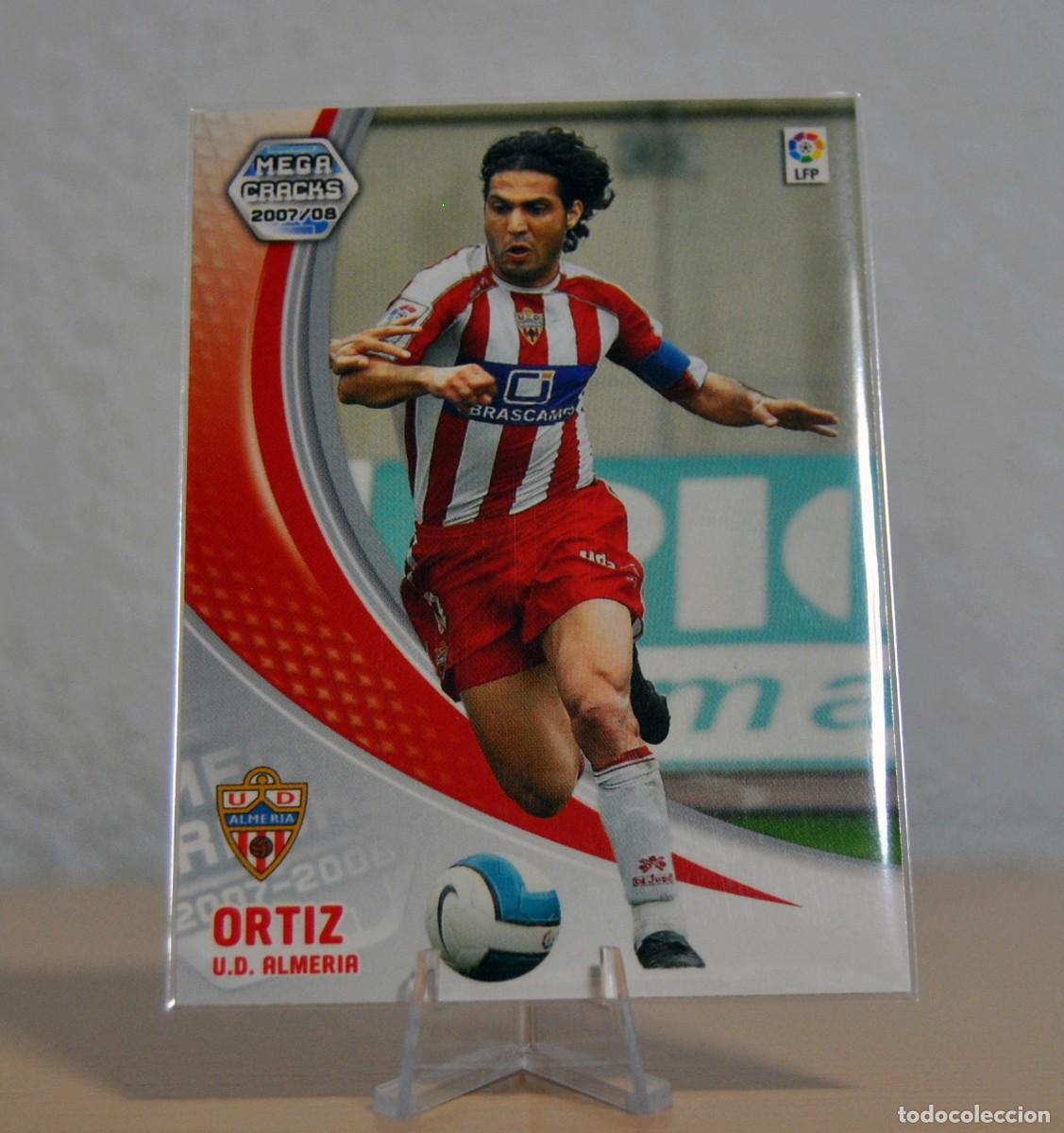 Cromos de f&uacute;tbol: Ortiz, n&ordm;12 (Almer&iacute;a). Colecci&oacute;n Cromos MegaCracks 2007-2008. Cromo futbol Panini.