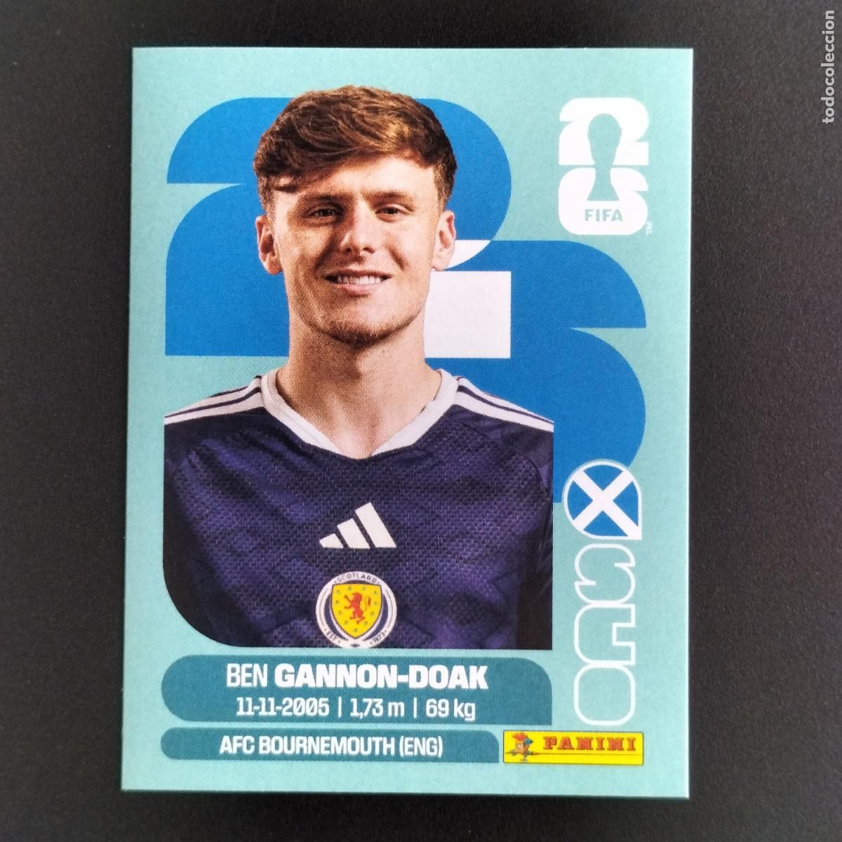 Cromos de f&uacute;tbol: SCO 20 BEN GANNON-DOAK ESCOCIA CROMOS STICKER MUNDIAL 26 2026 FIFA WORLD CUP PANINI