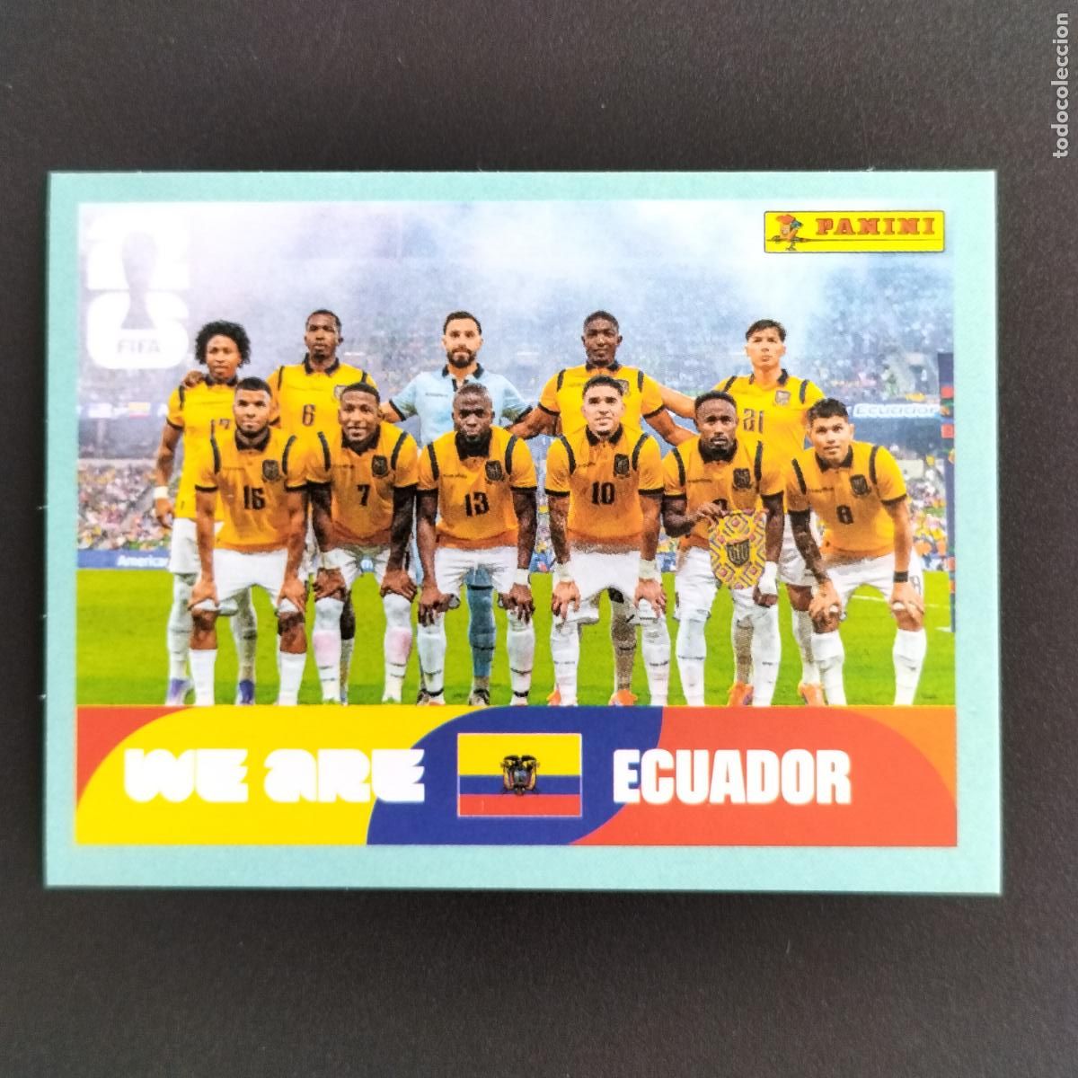 Cromos de f&uacute;tbol: ECU 13 SELECCION EQUIPO ECUADOR CROMOS STICKER MUNDIAL 26 2026 FIFA WORLD CUP PANINI
