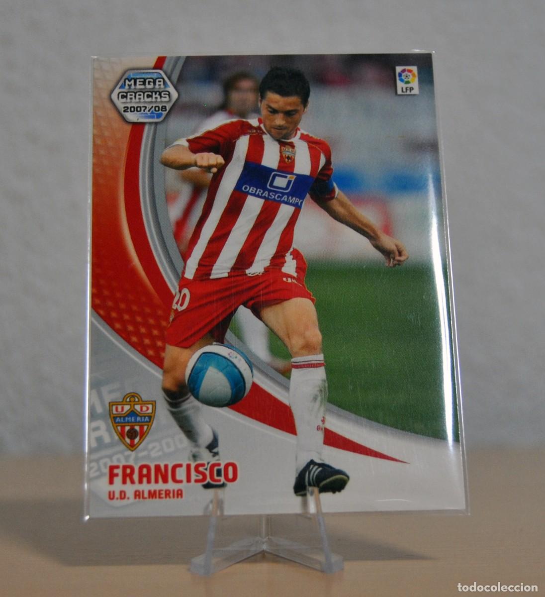 Cromos de f&uacute;tbol: Francisco, n&ordm;15 (Almer&iacute;a). Colecci&oacute;n Cromos MegaCracks 2007-2008. Cromo futbol Panini.