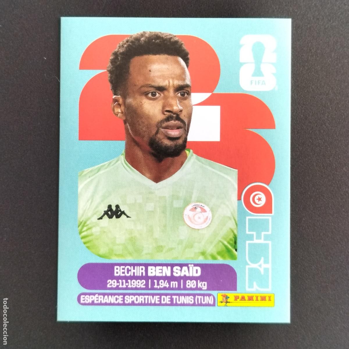 Cromos de f&uacute;tbol: TUN 2 BECHIR BEN SAID TUNEZ CROMOS STICKER MUNDIAL 26 2026 FIFA WORLD CUP PANINI
