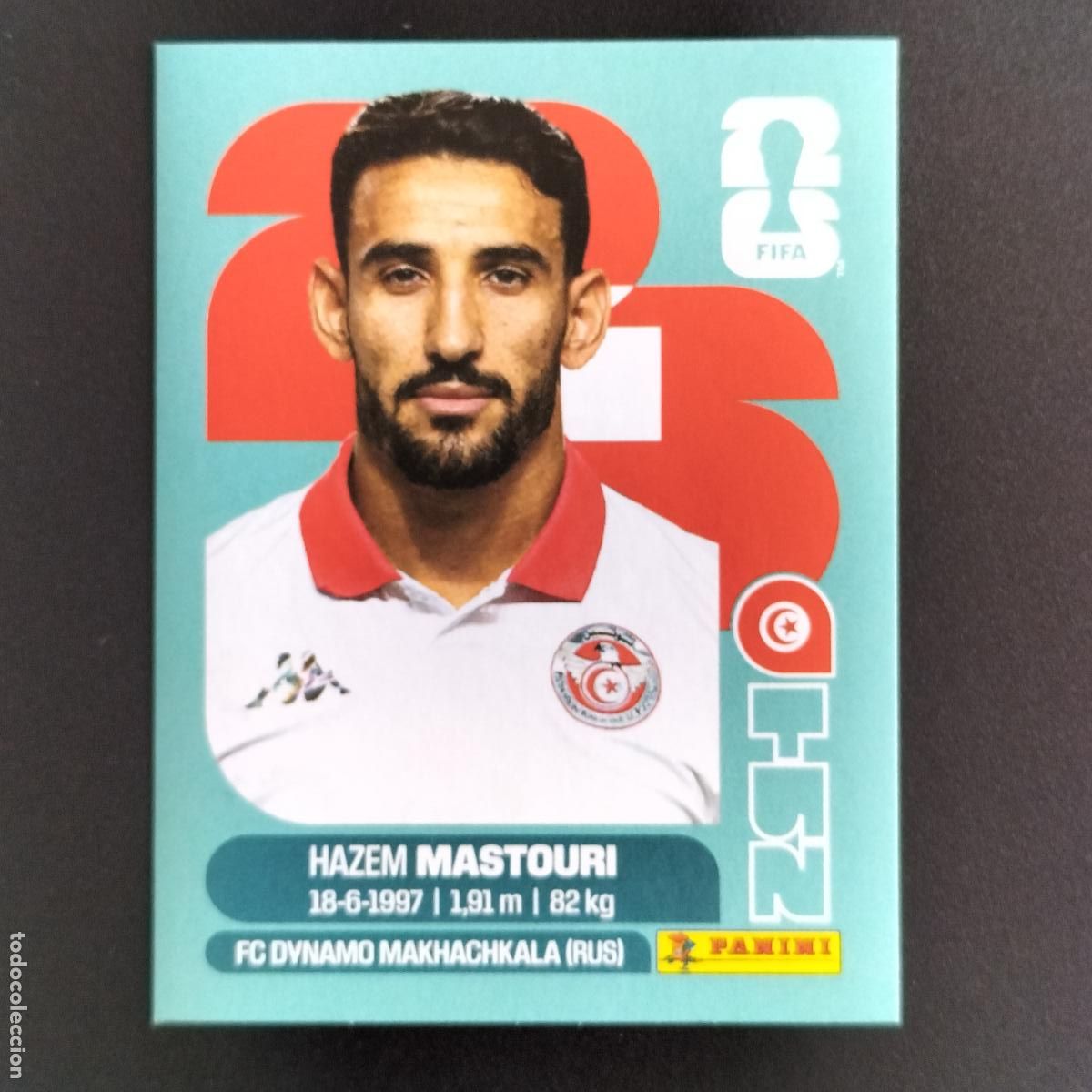 Cromos de f&uacute;tbol: TUN 17 HAZEM MASTOURI TUNEZ CROMOS STICKER MUNDIAL 26 2026 FIFA WORLD CUP PANINI