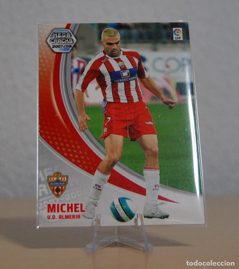 Cromos de f&uacute;tbol: Michel, n&ordm;17 (Almer&iacute;a). Colecci&oacute;n Cromos MegaCracks 2007-2008. Cromo Panini.