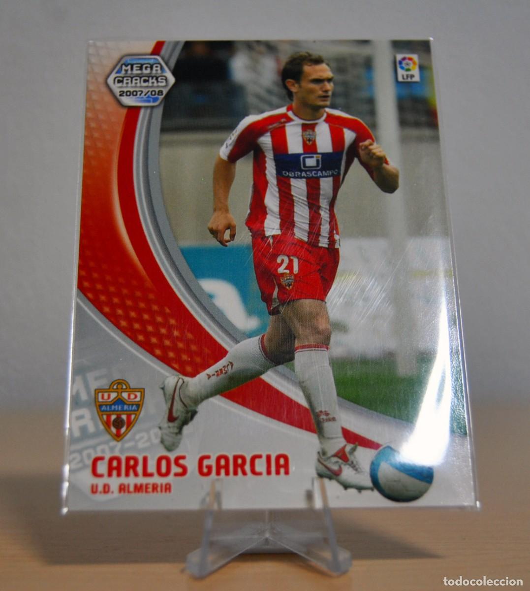 Cromos de f&uacute;tbol: Carlos Garc&iacute;a, n&ordm;5 (Almer&iacute;a). Colecci&oacute;n Cromos MegaCracks 2007-2008. Cromo Panini.