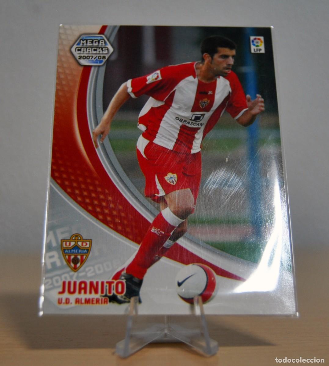 Cromos de f&uacute;tbol: Juanito, n&ordm;6 BIS (Almer&iacute;a). Colecci&oacute;n Cromos MegaCracks 2007-2008. Cromo Panini. Nuevo Fichaje.