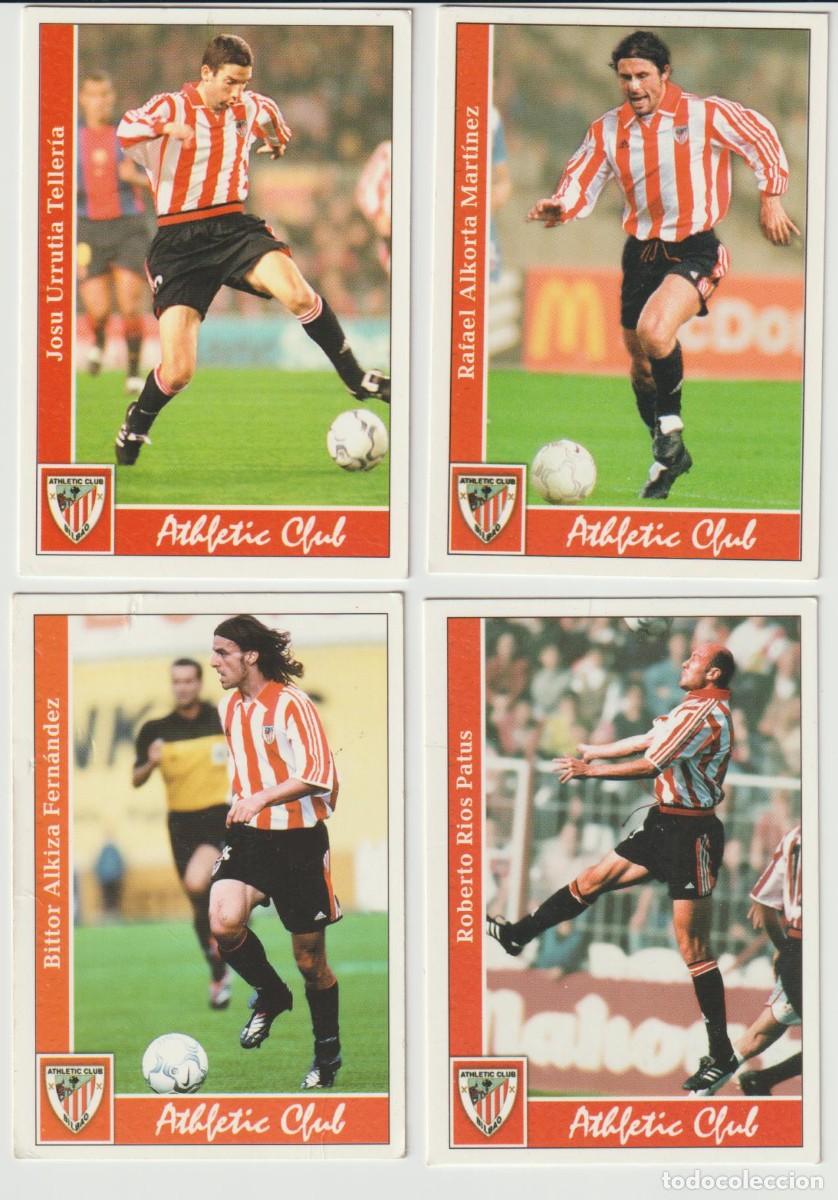 Cromos de f&uacute;tbol: 4 Fichas o Cromos Athletic Club de Bilbao Liga 2002