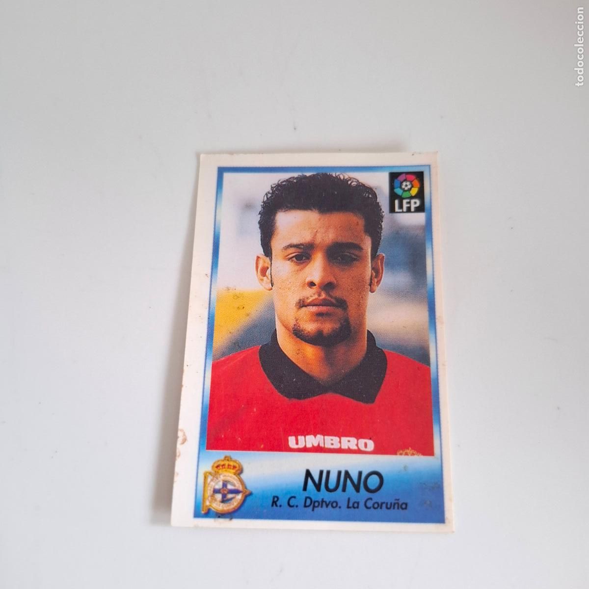 Cromos de Futebol: BOLLYCAO FUTBOL LIGA 96 97 1996 1997 DEPORTIVO DE LA CORU&Ntilde;A N&ordm; 295 NUNO