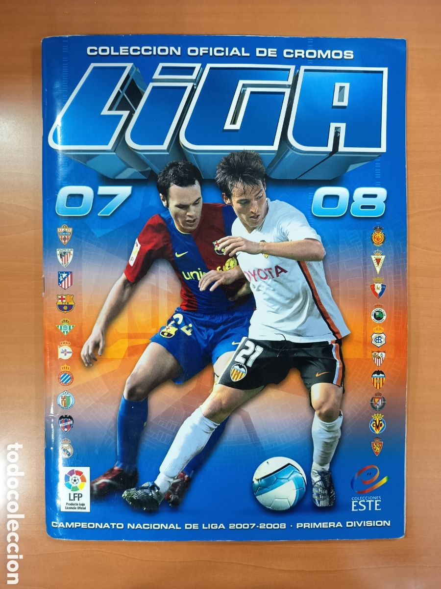 Football Stickers: &Aacute;lbum Colecciones Este 2007-08 casi completo 569 cromos de 576 (leer descripci&oacute;n)