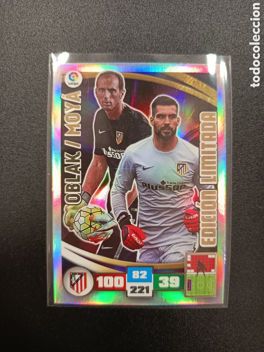 Cartes &agrave; collectionner de Football: ADRENALYN XL EDICI&Oacute;N LIMITADA OBLAK MOYA ATL&Eacute;TICO DE MADRID 2015-16 2015 2016 PANINI