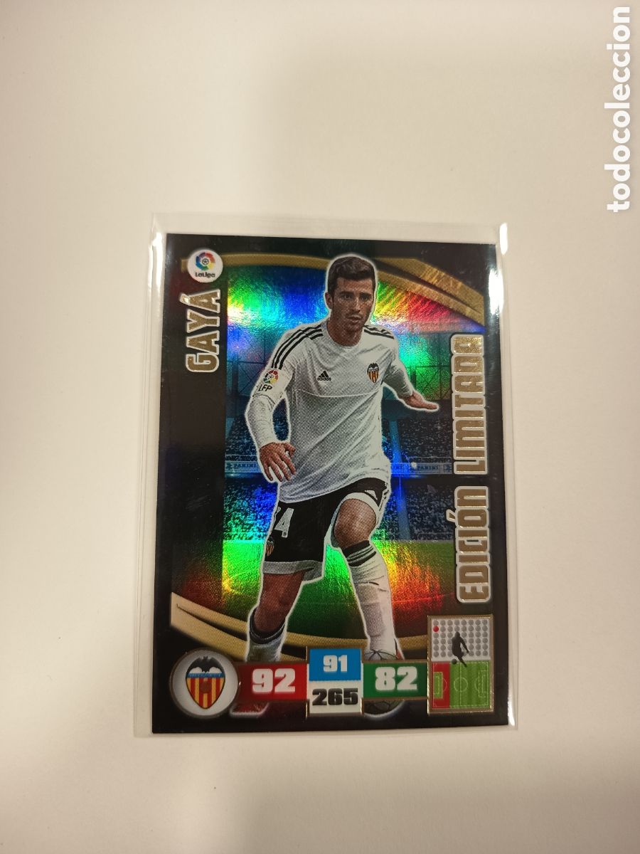 Cromos de f&uacute;tbol: ADRENALYN XL EDICI&Oacute;N LIMITADA GAYA VALENCIA 2015-16 2015 2016 PANINI