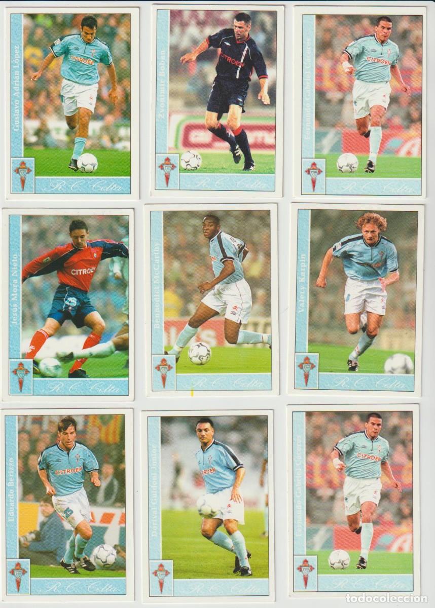 Cromos de f&uacute;tbol: 12 Fichas o Cromos Real Club Celta de Vigo Liga 2002