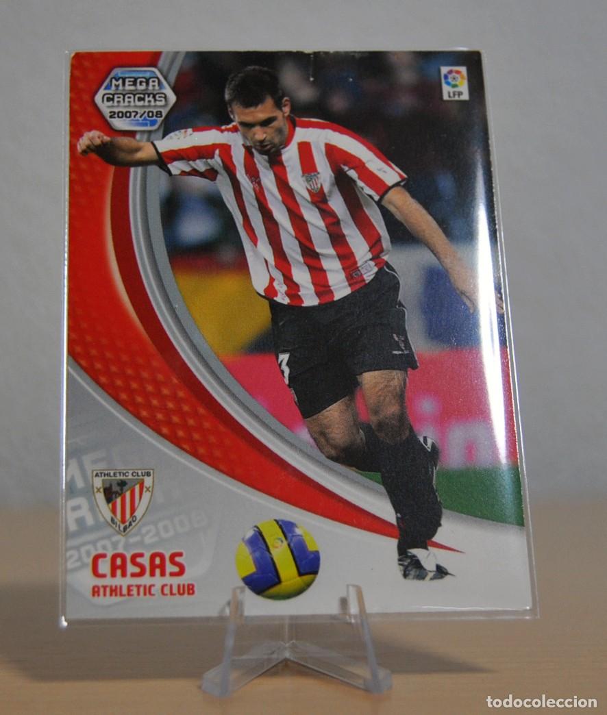 Cromos de f&uacute;tbol: Casas, n&ordm;26 (Athletic Club de Bilbao). Colecci&oacute;n Cromos MegaCracks 2007-2008. Cromo Panini.