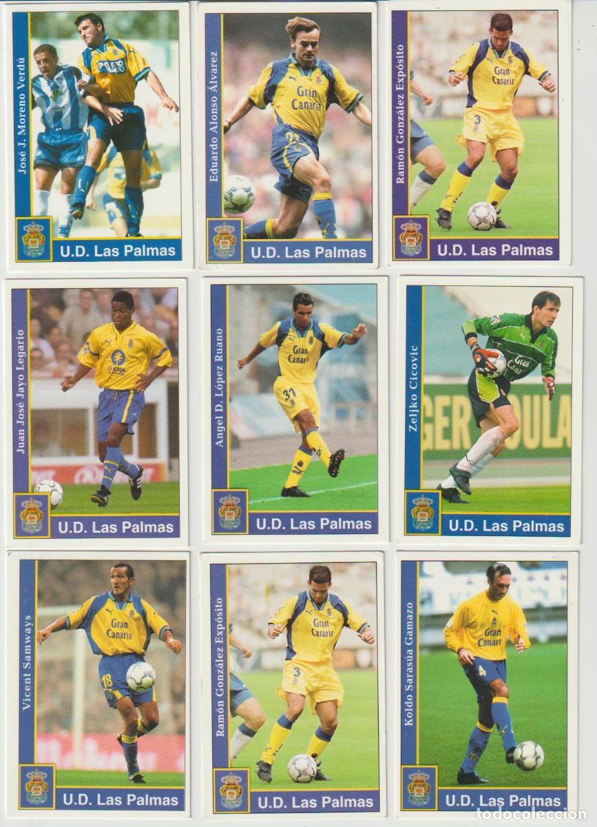 Cromos de Futebol: 9 Fichas o Cromos Uni&oacute;n Deportiva Las Palmas Liga 2002