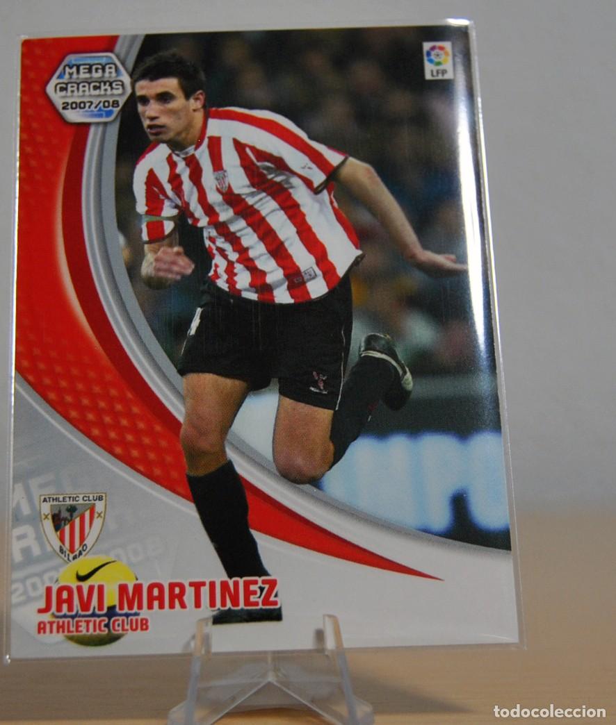 Cromos de f&uacute;tbol: Javi Mart&iacute;nez, n&ordm;29 (Athletic C.B.). Colecci&oacute;n Cromos MegaCracks 2007-2008. Panini. Estrella.