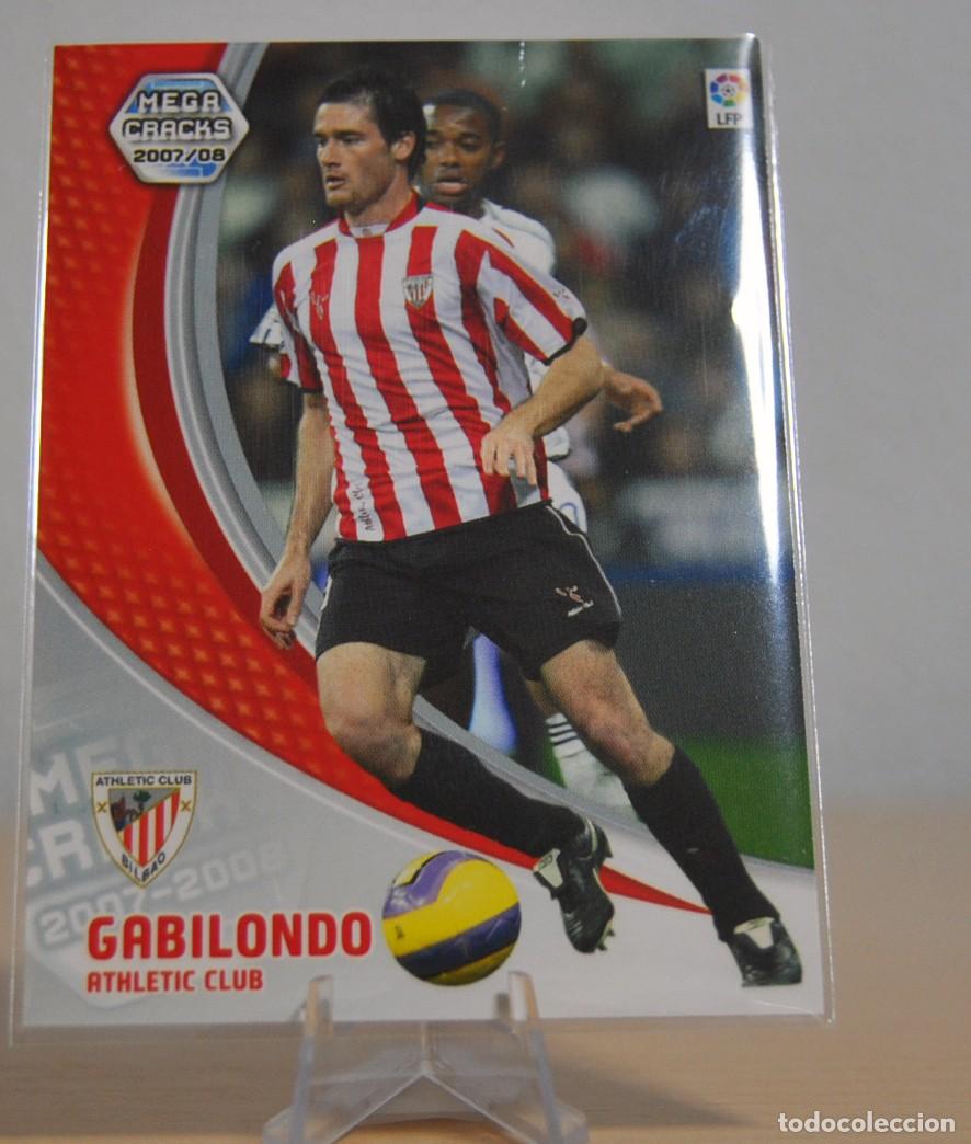 Cromos de f&uacute;tbol: Gabilondo, n&ordm;31 (Athletic C.B.). Colecci&oacute;n Cromos MegaCracks 2007-2008. Panini.