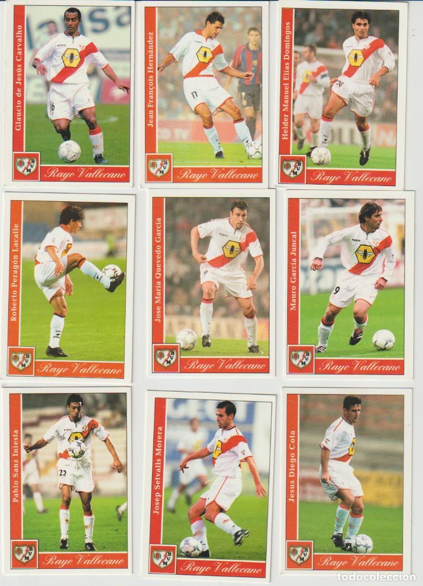 Fu&szlig;ball-Sticker: 12 Fichas o Cromos Rayo Vallecano Liga 2002