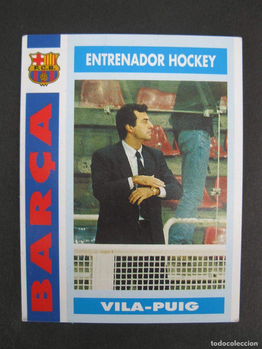 Fu&szlig;ball-Sticker: VILA-PUIG - ENTRENADOR HOCKEY - CARD N&ordm; 16 - COL.LECCI&Oacute; BAR&Ccedil;A - TEMPORADA 92-93.