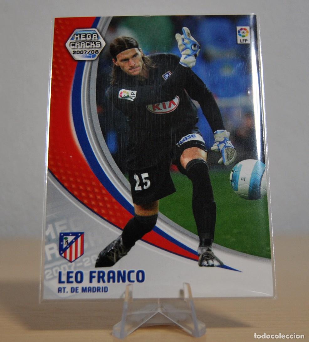 Football Stickers: Leo Franco, n&ordm;38 (Atl&eacute;tico de M.). Colecci&oacute;n Cromos MegaCracks 2007-2008. Panini. Estrella.