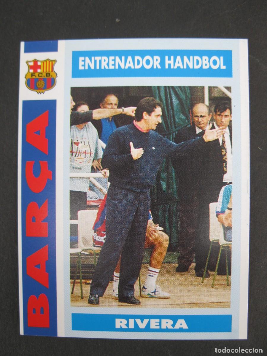 Football Stickers: RIVERA - ENTRENADOR BALONMANO - CARD N&ordm; 15 - COL.LECCI&Oacute; BAR&Ccedil;A - TEMPORADA 92-93.