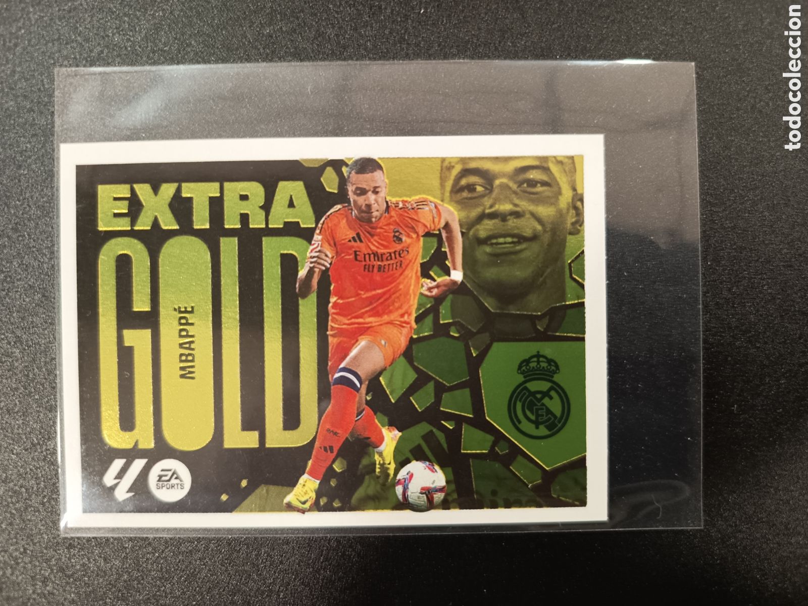 Football Stickers: Killian Mbapp&eacute; Extra Gold Liga Este PANINI 2024-25 2024 2025 Real Madrid