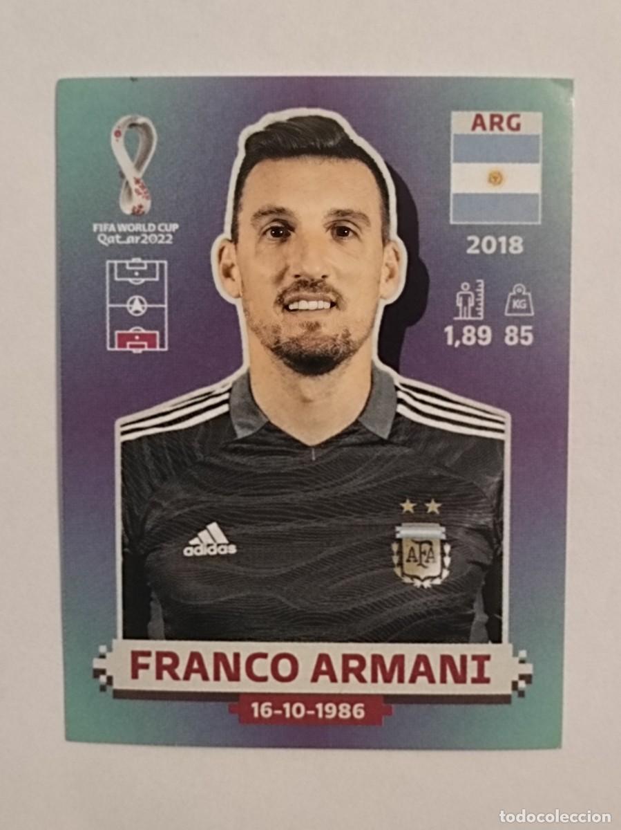 Cromos de f&uacute;tbol: #ARG 4 FRANCO ARMANI (ARGENTINA) MUNDIAL QATAR 2022 PANINI