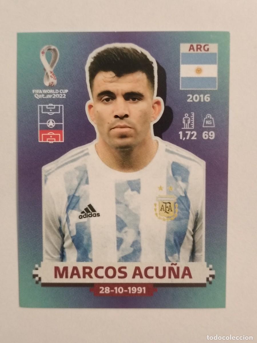 Cromos de f&uacute;tbol: #ARG 5 MARCOS ACU&Ntilde;A (ARGENTINA) MUNDIAL QATAR 2022 PANINI