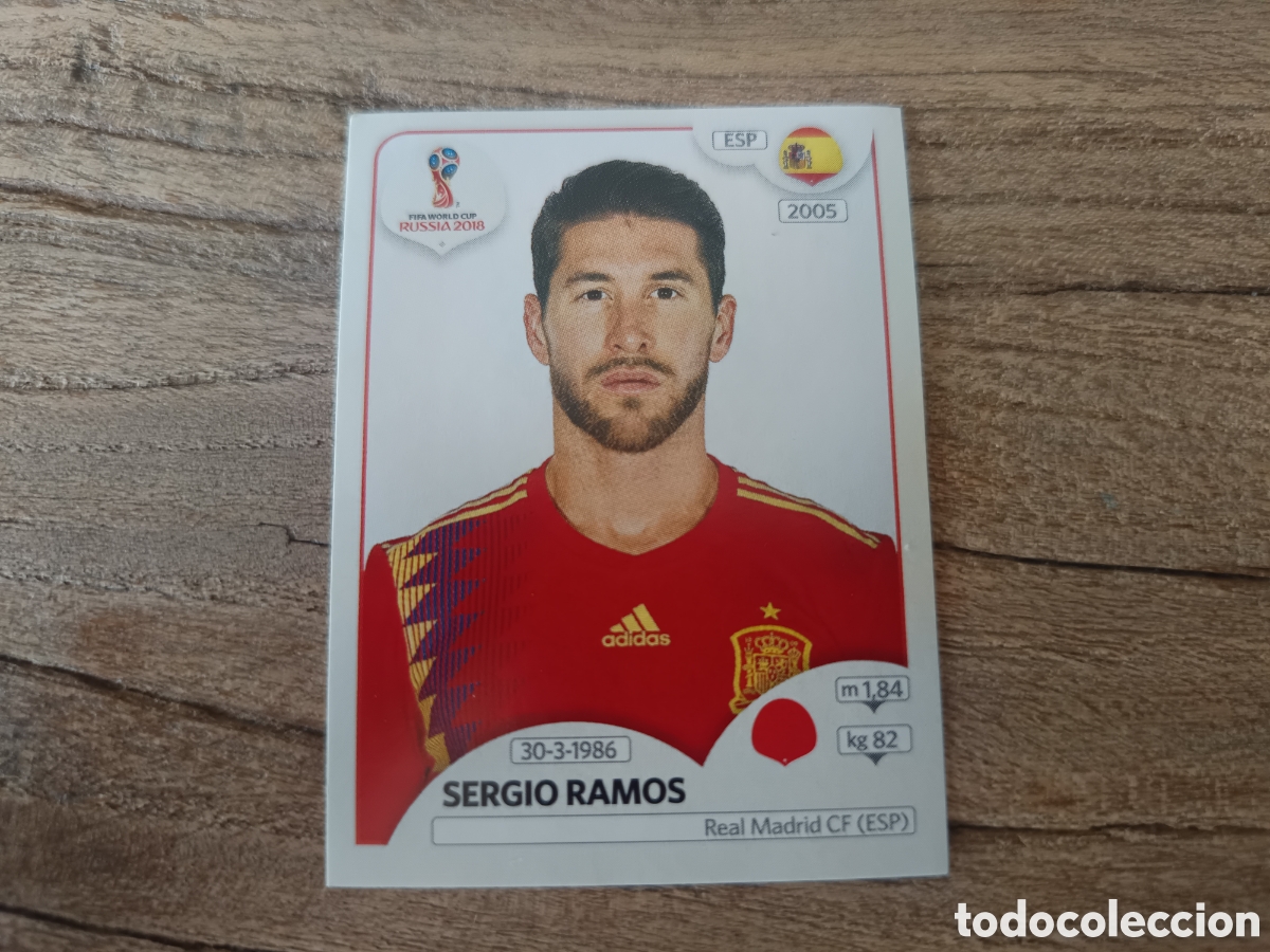 Cromos de f&uacute;tbol: Cromo Mundial 2018 Espa&ntilde;a Sergio Ramos n&uacute;mero 139