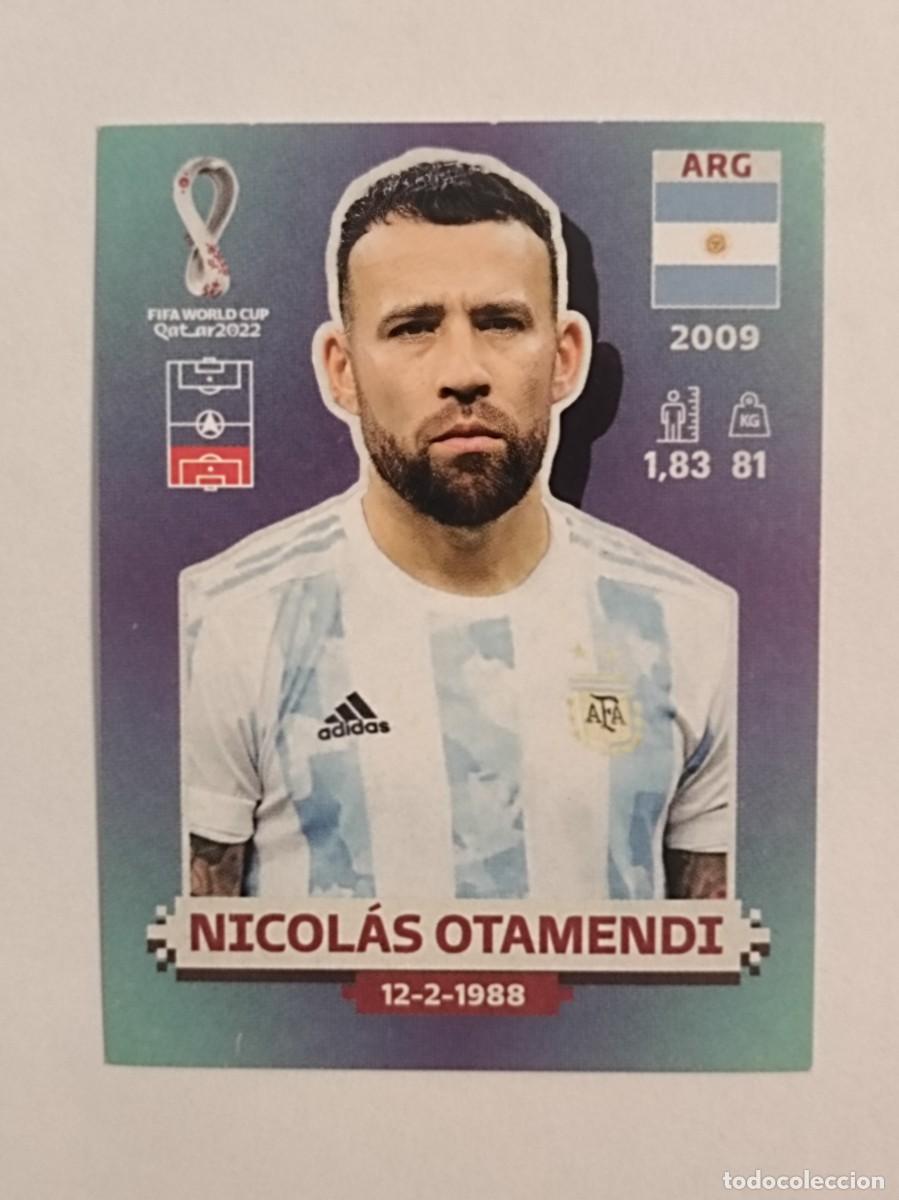 Cromos de f&uacute;tbol: #ARG 7 NICOLAS OTAMENDI (ARGENTINA) MUNDIAL QATAR 2022 PANINI