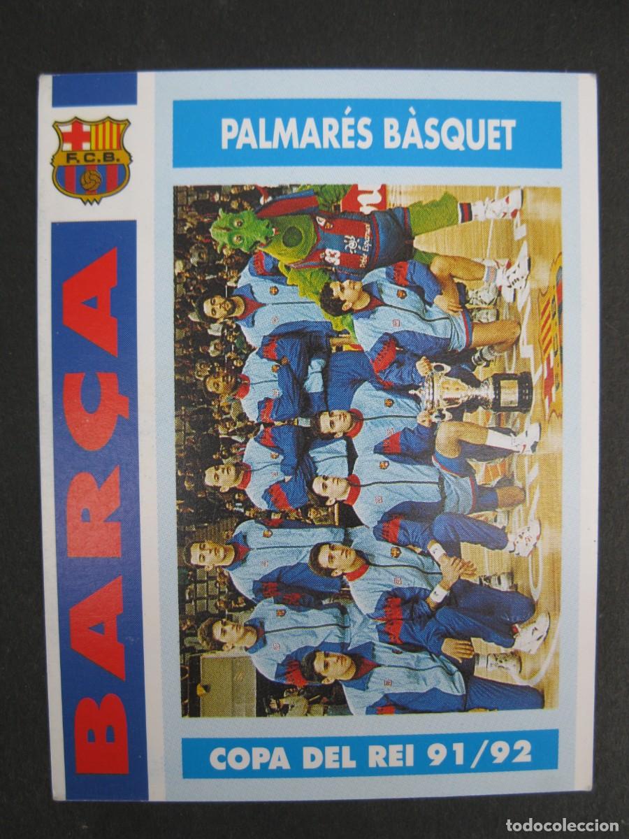 Cromos de f&uacute;tbol: COPA DEL REY 91/92 - PALMAR&Eacute;S BALONCESTO - CARD N&ordm; 6 - COL.LECCI&Oacute; BAR&Ccedil;A - TEMPORADA 92-93.