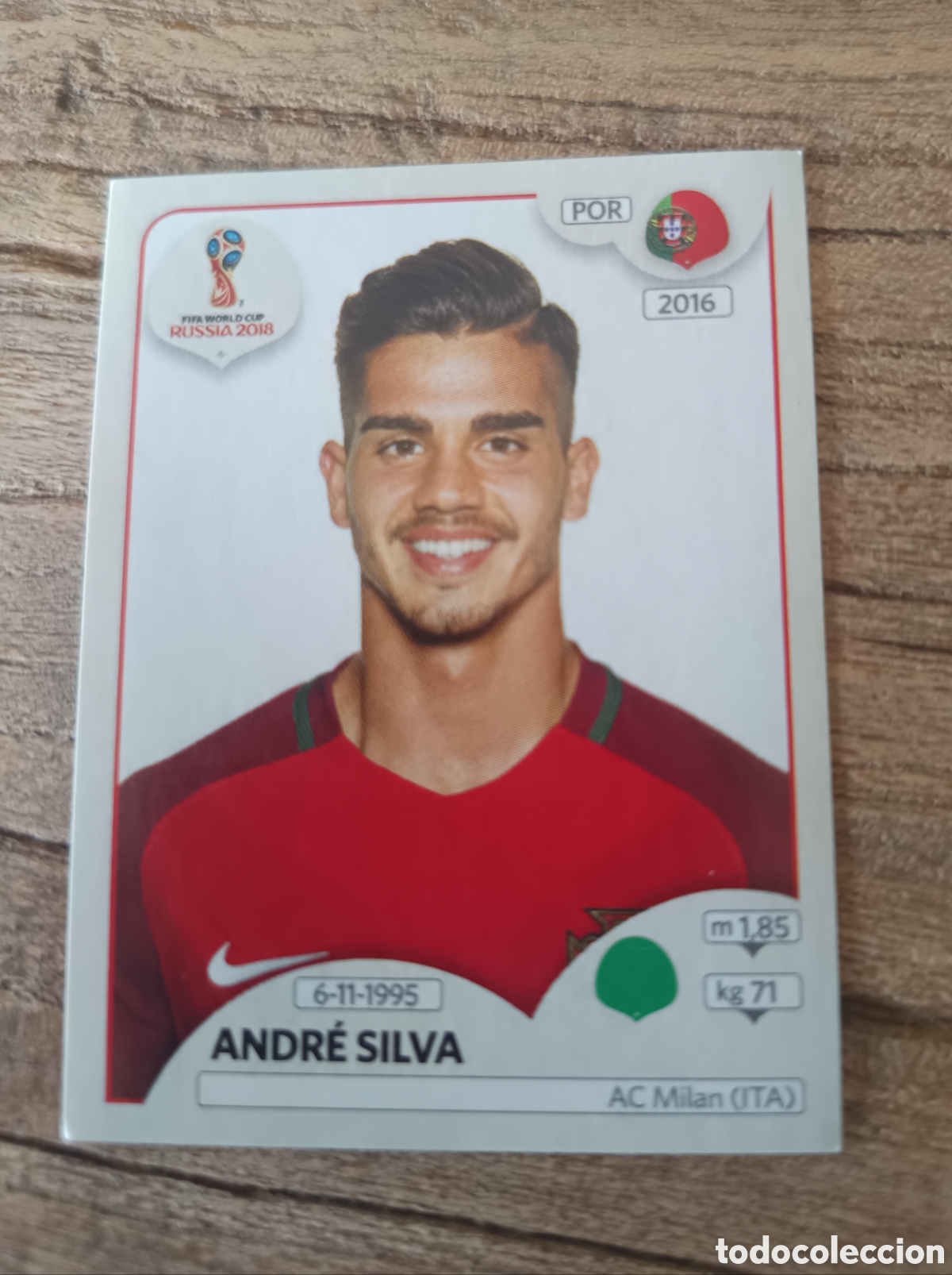 Fu&szlig;ball-Sticker: Cromo Mundial 2018 Portugal Andre Silva 128 Panini