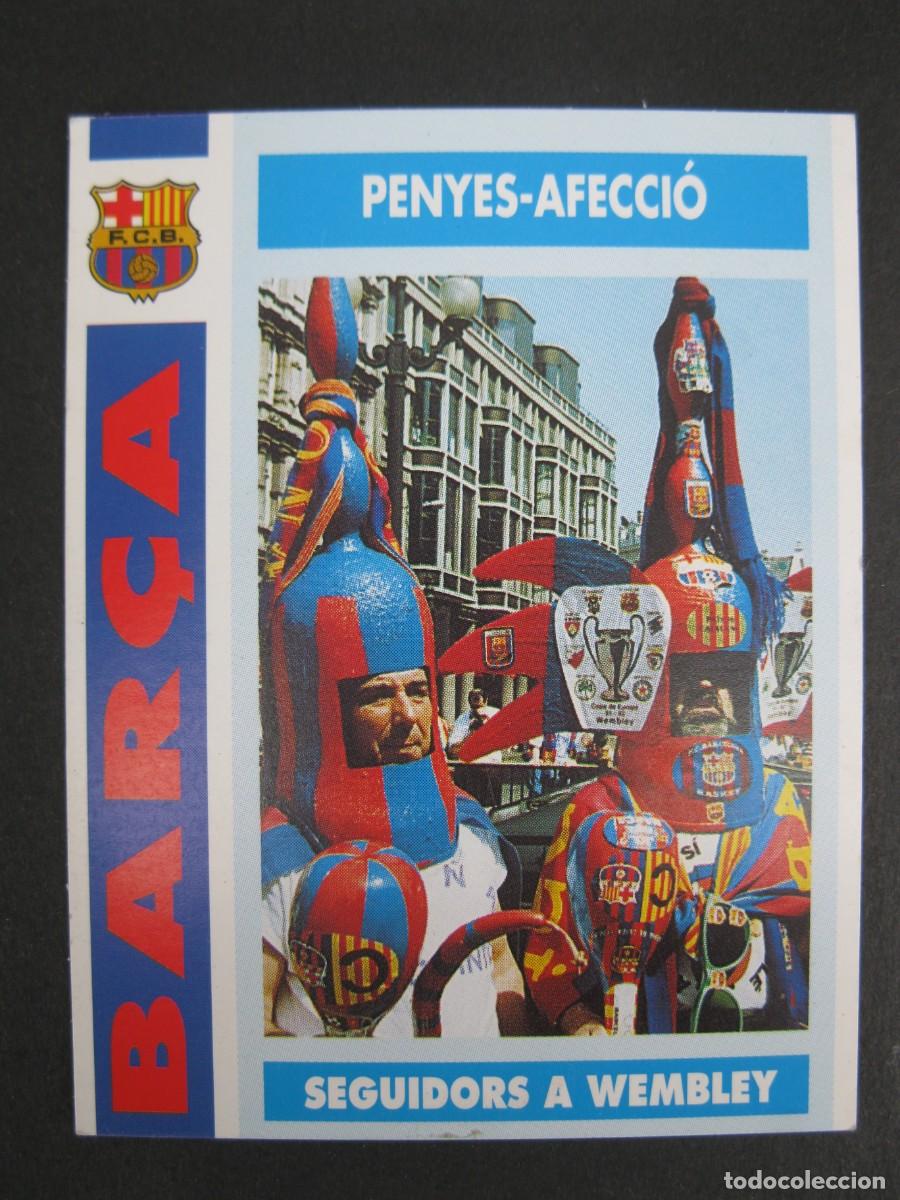 Cromos de f&uacute;tbol: SEGUIDORES EN WEMBLEY - PE&Ntilde;AS-AFICI&Oacute;N - CARD N&ordm; 3 - COL.LECCI&Oacute; BAR&Ccedil;A - TEMPORADA 92-93.