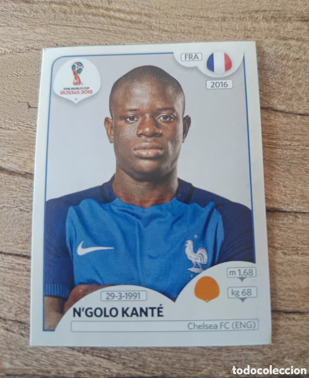 Cromos de f&uacute;tbol: Cromo Mundial 2018 Kante Francia 202