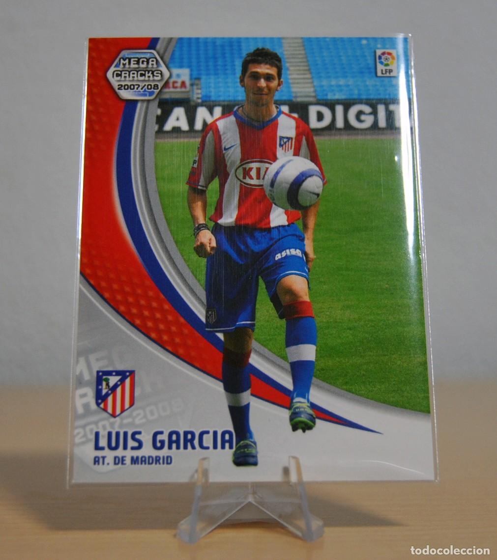 Cromos de f&uacute;tbol: Luis Garcia, n&ordm;53 (Atl&eacute;tico de Madrid). Colecci&oacute;n Cromos MegaCracks 2007-2008. Panini.