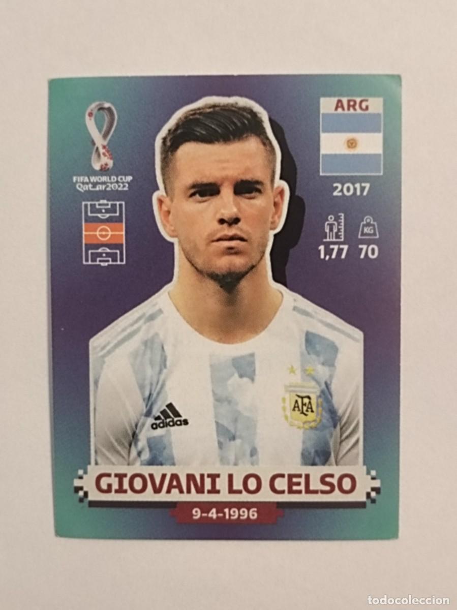Cromos de f&uacute;tbol: #ARG 12 GIOVANI LO CELSO (ARGENTINA) MUNDIAL QATAR 2022 PANINI