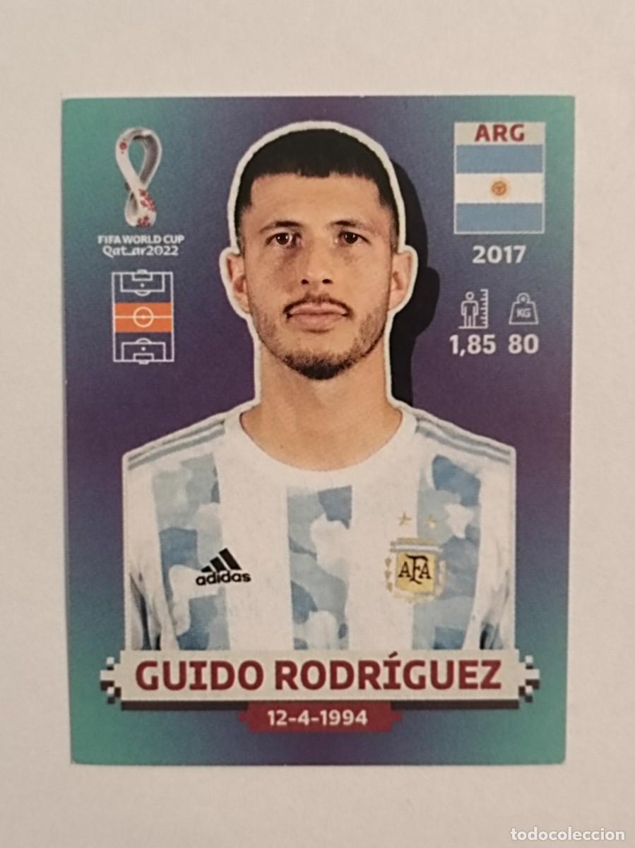Cromos de f&uacute;tbol: #ARG 14 GUIDO RODRIGUEZ (ARGENTINA) MUNDIAL QATAR 2022 PANINI