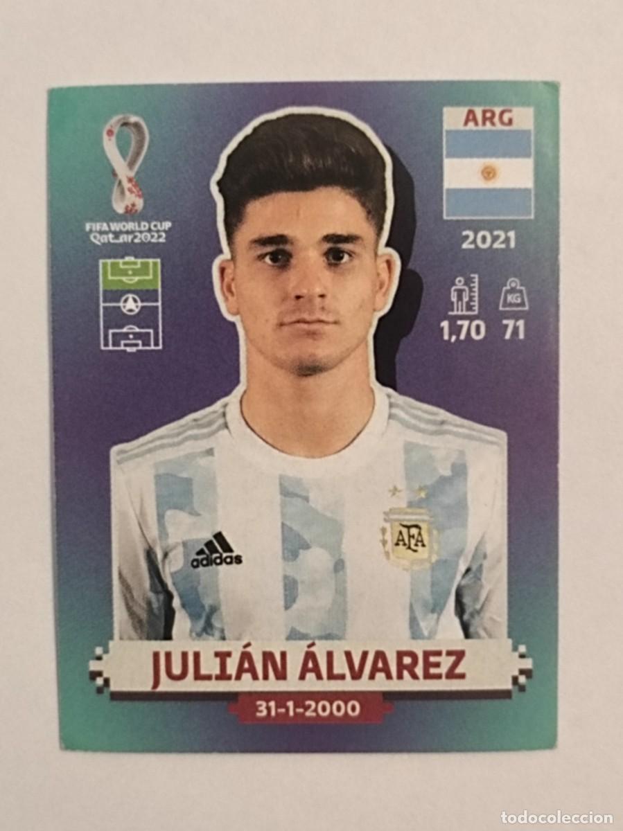 Cromos de f&uacute;tbol: #ARG 15 JULIAN ALVAREZ (ARGENTINA) MUNDIAL QATAR 2022 PANINI