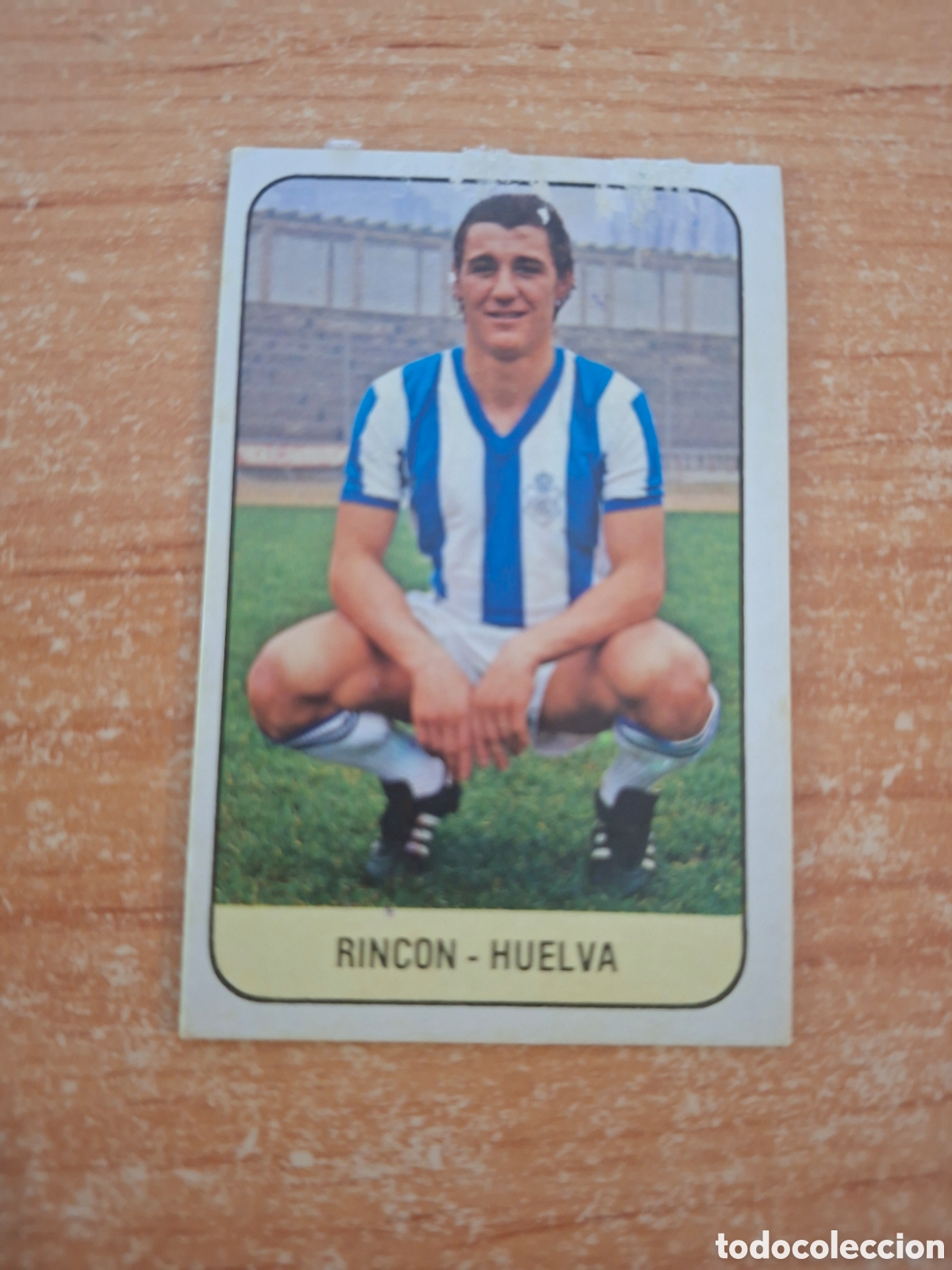 Cromos de f&uacute;tbol: Este 78 79 rinc&oacute;n huelva baja mal estado por delante despegado ver fotos